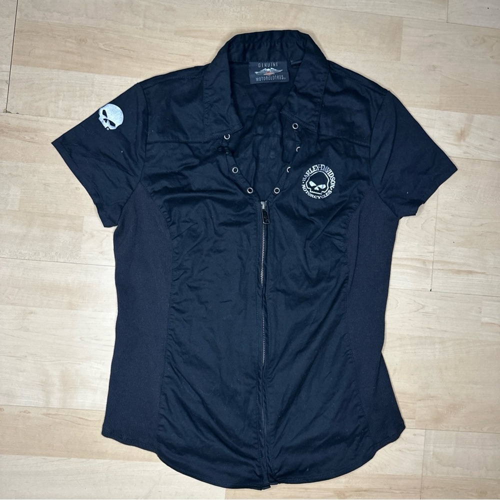 Harley-Davidson Black Genuine MotorClothes Women’s Shirt Size S